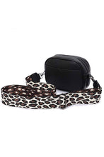 Cargar imagen en el visor de la galería, Leopard Webbing Guitar Strap Crossbody Camera Bag

