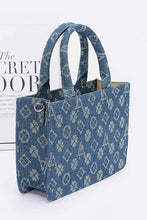 Cargar imagen en el visor de la galería, LA Jacquard Denim Fashion Tote

