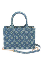 Cargar imagen en el visor de la galería, LA Jacquard Denim Fashion Tote

