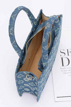 Cargar imagen en el visor de la galería, LA Jacquard Denim Fashion Tote
