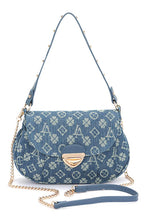 Cargar imagen en el visor de la galería, LA Jacquard Denim Fashion Shoulder Bag

