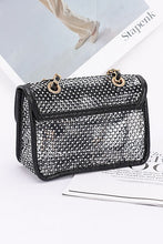 Cargar imagen en el visor de la galería, Rhinestone Mesh Turn Lock Iconic Shoulder Bag
