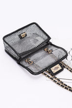 Cargar imagen en el visor de la galería, Rhinestone Mesh Turn Lock Iconic Shoulder Bag
