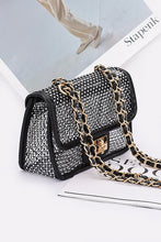 Cargar imagen en el visor de la galería, Rhinestone Mesh Turn Lock Iconic Shoulder Bag
