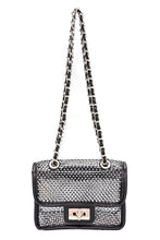 Cargar imagen en el visor de la galería, Rhinestone Mesh Turn Lock Iconic Shoulder Bag
