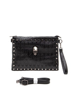 Cargar imagen en el visor de la galería, Skull Studs Convertible Crossbody Clutch Swing Bag
