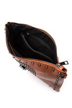 Cargar imagen en el visor de la galería, Skull Mix Studs Biker Crossbody Clutch Swing Bag
