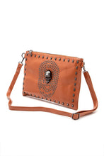 Cargar imagen en el visor de la galería, Skull Mix Studs Biker Crossbody Clutch Swing Bag

