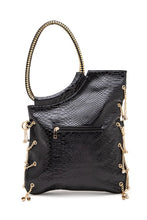 Cargar imagen en el visor de la galería, Crystal Embellished Convertible Top Handle Bag
