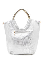 Cargar imagen en el visor de la galería, Crystal Studs Embellished Top Handle Tote Bag
