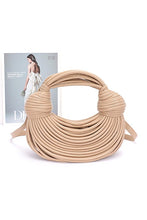 Cargar imagen en el visor de la galería, Faux Leather String Rope Top Handle Swing Bag
