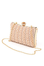 Cargar imagen en el visor de la galería, Pearl Rhinestone Evening Formal Box Clutch
