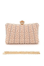 Cargar imagen en el visor de la galería, Pearl Rhinestone Evening Formal Box Clutch

