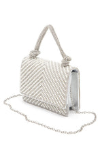 Cargar imagen en el visor de la galería, Pearl Studs Rhinestone Handle Clutch Bag
