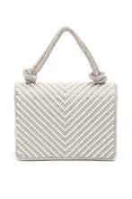 Cargar imagen en el visor de la galería, Pearl Studs Rhinestone Handle Clutch Bag

