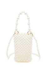 Cargar imagen en el visor de la galería, Braided Shiny Beads Top Handle Swing Clutch Bag
