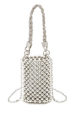 Cargar imagen en el visor de la galería, Braided Shiny Beads Top Handle Swing Clutch Bag
