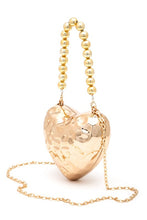 Cargar imagen en el visor de la galería, CCB Textured Heart Shape Molded Swing Clutch Bag
