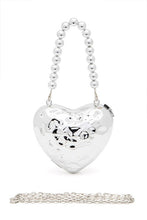 Cargar imagen en el visor de la galería, CCB Textured Heart Shape Molded Swing Clutch Bag
