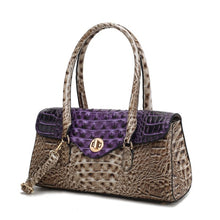 Cargar imagen en el visor de la galería, MKF Liviana Croc-Embossed Shoulder Bag by Mia K
