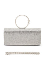 Cargar imagen en el visor de la galería, Circle Handle Rhinestone Evening Clutch Bag
