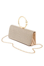 Cargar imagen en el visor de la galería, Circle Handle Rhinestone Evening Clutch Bag
