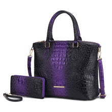 Cargar imagen en el visor de la galería, MKF Liora Croc-Embossed Tote Bag by Mia K
