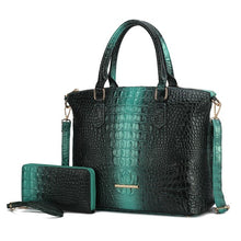 Cargar imagen en el visor de la galería, MKF Liora Croc-Embossed Tote Bag by Mia K
