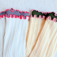 Cargar imagen en el visor de la galería, Rippled Ruffle Socks Set Of 2
