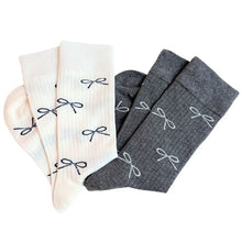 Cargar imagen en el visor de la galería, Bow Minimalist Socks Set Of 2
