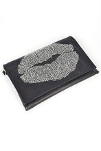 Cargar imagen en el visor de la galería, Oversize Rhinestone Lips Convertible Clutch
