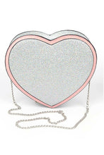 Cargar imagen en el visor de la galería, Glitter Heart Shape Novelty Crossbody Bag
