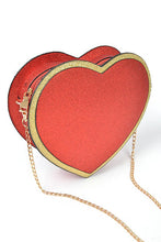 Cargar imagen en el visor de la galería, Glitter Heart Shape Novelty Crossbody Bag
