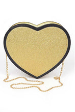 Cargar imagen en el visor de la galería, Glitter Heart Shape Novelty Crossbody Bag
