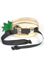Cargar imagen en el visor de la galería, Gold Metallic Pineapple Novelty Belt Bag
