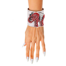 Cargar imagen en el visor de la galería, DST Red Elephant Rhinestone Cuff
