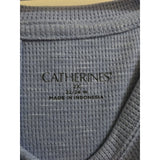 Catherines Plus Size 2X Blue Top - PREOWNED