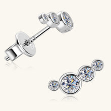 Cargar imagen en el visor de la galería, Moissanite 925 Sterling Silver Stud Earrings
