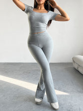 Load image into Gallery viewer, Short Sleeve Top and Pants Set
