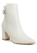 Cargar imagen en el visor de la galería, Conchos Belt Detail Block Heel Boots
