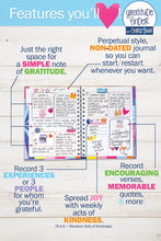Load image into Gallery viewer, Faith-Based Gratitude Journal w Stickers 52-Week
