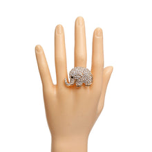 Cargar imagen en el visor de la galería, Gold Rhinestone Elephant Ring
