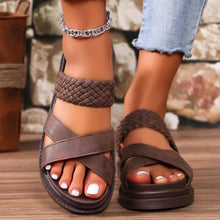 Cargar imagen en el visor de la galería, Crisscross Open Toe Platform Sandals
