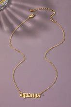 Load image into Gallery viewer, Laser cut zodiac sign pendant necklace
