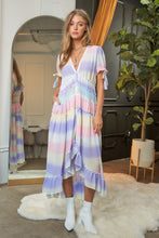 Cargar imagen en el visor de la galería, V-Neck short Puff Sleeve Maxi Dress
