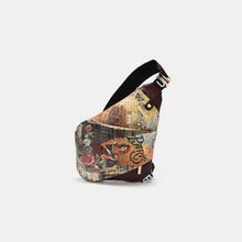 Cargar imagen en el visor de la galería, Nicole Lee USA Vegan Leather Leopard &amp; Lip Pattern Crossbody Bag

