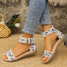 Load image into Gallery viewer, Animal Print Open Toe Sandals
