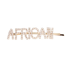 Load image into Gallery viewer, Gold AFRICAN Sparkle Hair Pin
