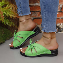 Cargar imagen en el visor de la galería, Tied Open Toe Low Heel Sandals
