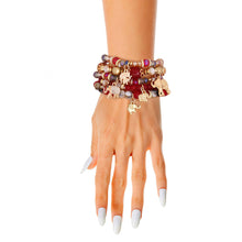 Cargar imagen en el visor de la galería, Red Bead Elephant Bracelets

